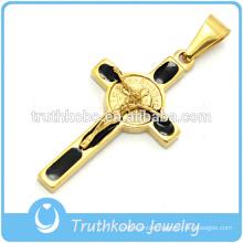 medal crafts gold plated crucifix pendant jesus cross rosary pendant